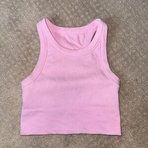 ALO Yoga High Neck Seamless Crop - Size S
